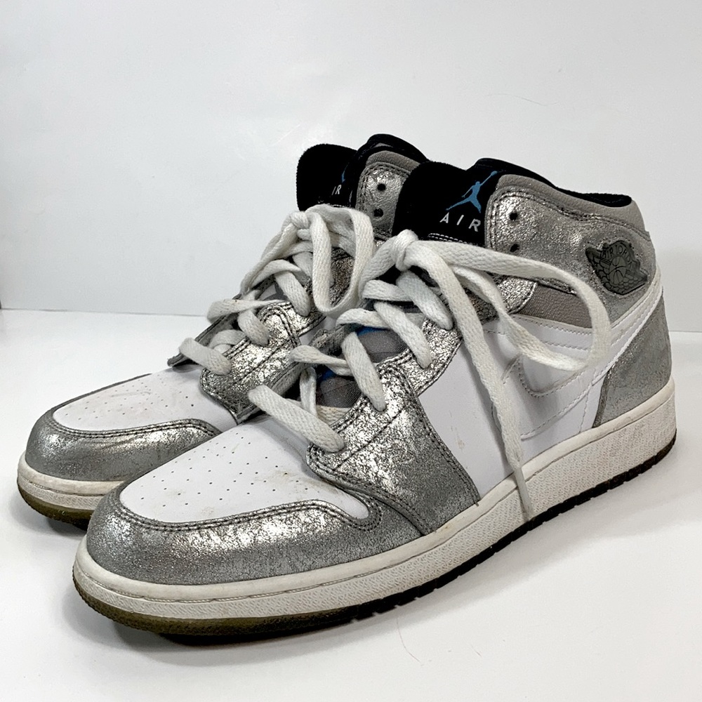 AJ 1 White/Silver Flake